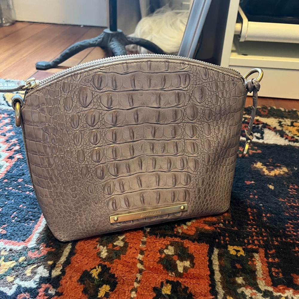 Brahmin Mini Duxbury Crossbody Bag - Grey Smoke Melbourne